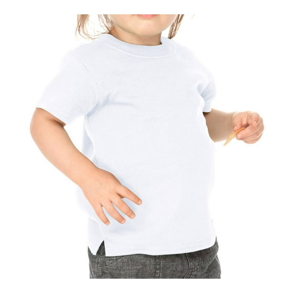 Kavio I1C0194 Infants Scoop Neck Short Sleeve Top-White-24M