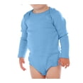 thumbnail image 1 of Kavio I1C0268 Infants Lap Shoulder Long Sleeve Onesie-Blue-12M, 1 of 4