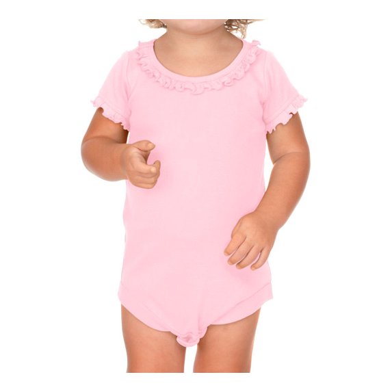 Kavio I1C0559 Infants Sunflower Short Sleeve Onesie-Baby Pink-18M