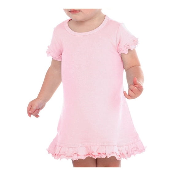 Kavio I1P0518 Infants A-Line Dress.(Replaces 0339)-Baby Pink-6M