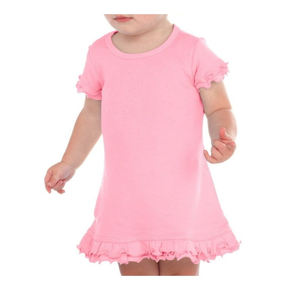 Kavio I1P0518 Infants A-Line Dress.(Replaces 0339)-Bubblegum Pink-12M