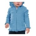 thumbnail image 1 of Kavio I1P0595 Infants Sunflower Long Sleeve Zip Hoodie-Azure-24M, 1 of 4