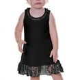 thumbnail image 1 of Kavio! Infants Lace Trim A-Line Tank Dress Black 6M, 1 of 4