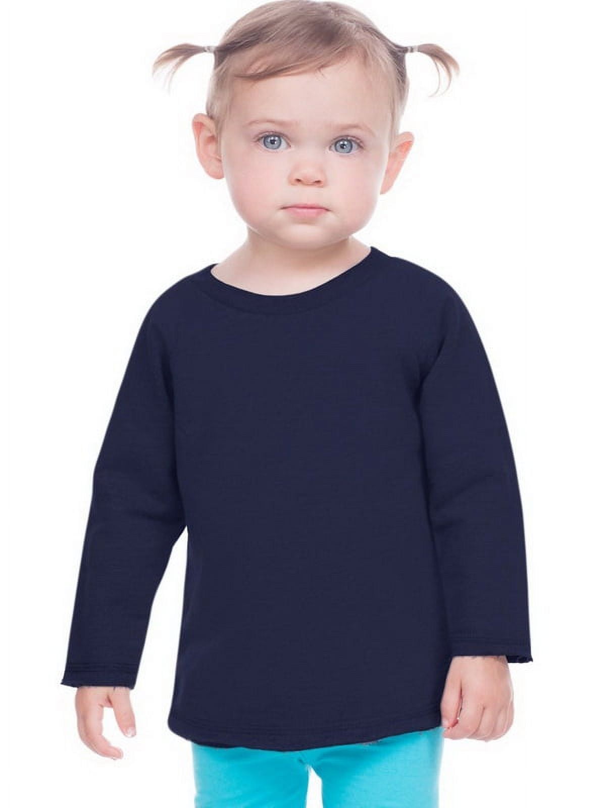 Kavio IFP0681 Infants French Terry Crew Neck Raw Edge Raglan Long