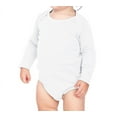 thumbnail image 1 of Kavio IIC0587 Infants Interlock Lap Shoulder Long Sleeve Bodysuit-White-6M, 1 of 4