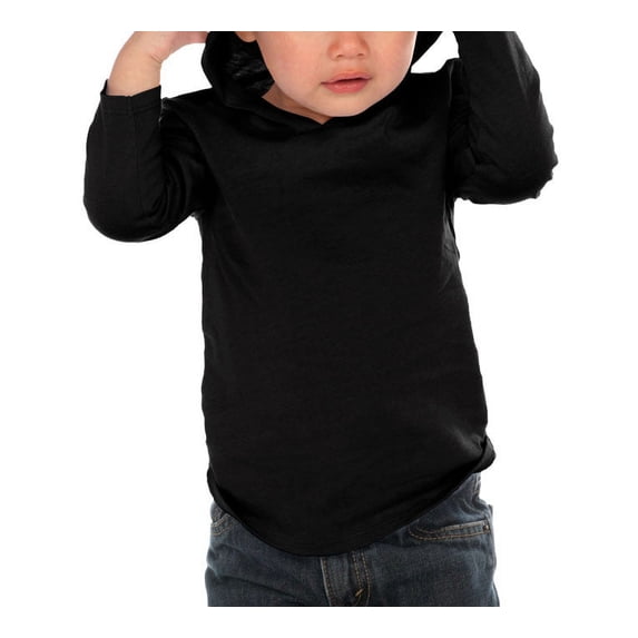 Kavio IJC0457 Infants Long Sleeve Pullover Hoodie-Black-18M