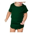 thumbnail image 1 of Kavio IJP0492 Infants Lap Shoulder Short Sleeve Onesie Jersey CVC.(Replaces 0431)-Ht. Dark Green-24M, 1 of 4