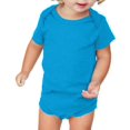 thumbnail image 1 of Kavio IJP0492 Infants Lap Shoulder Short Sleeve Onesie Jersey CVC.(Replaces 0431)-Island Blue-6M, 1 of 4