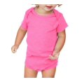 thumbnail image 1 of Kavio IJP0492 Infants Lap Shoulder Short Sleeve Onesie Jersey CVC.(Replaces 0431)-Pink Flash-6M, 1 of 4