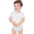 thumbnail image 1 of Kavio IJP0492 Infants Lap Shoulder Short Sleeve Onesie Jersey CVC.(Replaces 0431)-White-18M, 1 of 4