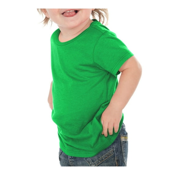 Kavio! Unisex Infants Crew Neck Short Sleeve Tee Kelly Green 18M