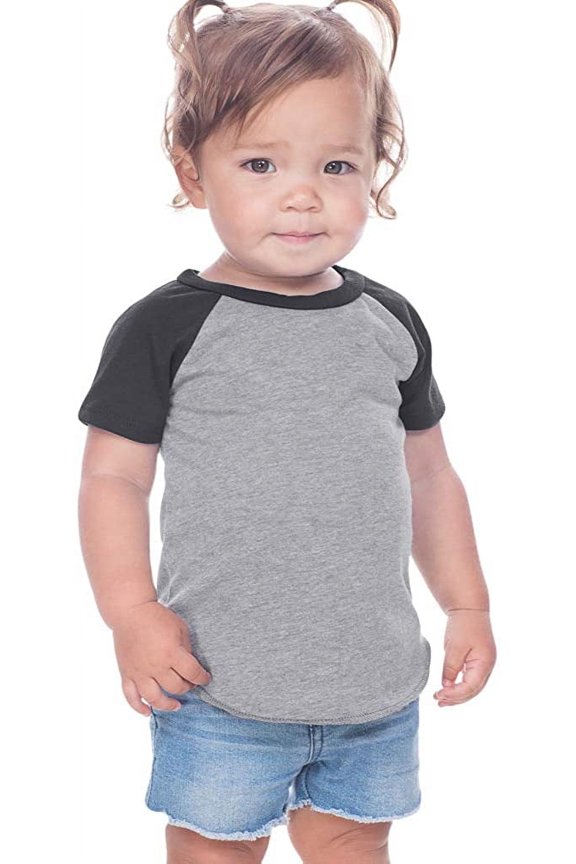 Infants Jersey Contrast Raglan Short Sleeves