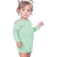 thumbnail image 1 of Kavio Infants Sheer Jersey Cold Shoulder Raglan Long Sleeve Onesie, 1 of 1