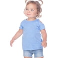 thumbnail image 1 of Kavio Infants Slub Jersey Scoop Neck Cold Shoulder High-Low Short Sleeves, 1 of 1