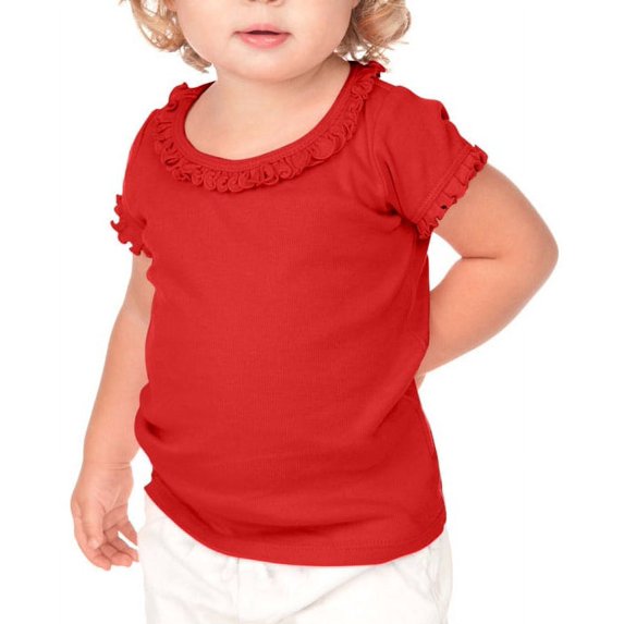 Kavio! Infants Sunflower Short Sleeve Top Red 6M