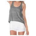 thumbnail image 1 of Kavio JJT0573 Junior Snow Jersey Deep Scoop Neck High Low Racer Back Tank Slcn Wsh.-Dark Gray-XL, 1 of 2