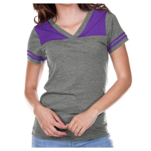 Kavio Jr .Shr Jrsy V Nck Ftbll Tee, Style JJP0604