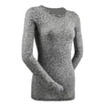 thumbnail image 1 of Kavio! Junior Burnout Twisted Crew Neck Long Sleeve Top Heather Gray L, 1 of 2