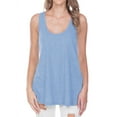 thumbnail image 1 of Kavio! Junior Sheer Jersey Scoop Neck Flowy Tank Azure S, 1 of 1