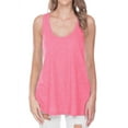 thumbnail image 1 of Kavio! Junior Sheer Jersey Scoop Neck Flowy Tank Pink Flash S, 1 of 1
