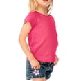 thumbnail image 1 of Kavio! Little Girls 3-6X Baby Doll Short Sleeve Top Hot Pink 4, 1 of 3