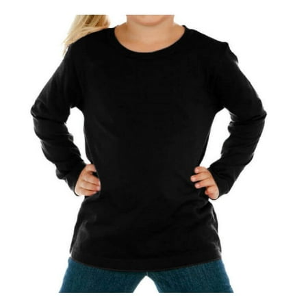 Kavio! Toddlers Crew Neck Long Sleeve Black 2T