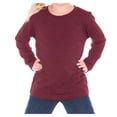 thumbnail image 1 of Kavio! Toddlers Crew Neck Long Sleeve Heather Wine 4T, 1 of 1