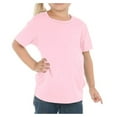 thumbnail image 1 of Kavio! Toddlers Crew Neck Short Sleeve Tee Jersey (Same TJC0440) Baby Pink 3T, 1 of 2