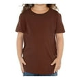 thumbnail image 1 of Kavio! Toddlers Crew Neck Short Sleeve Tee (Same TJP0494) Brown 4T, 1 of 1