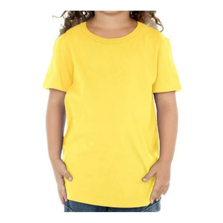 Kavio! Toddlers Crew Neck Short Sleeve Tee (Same TJP0494) Yellow 2T