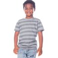 thumbnail image 1 of Kavio Toddlers Striped Jersey Crew Neck Short Sleeve Tee, 1 of 2
