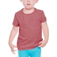 thumbnail image 1 of Kavio! Unisex Infants Slub Crew Neck Short Sleeve Light Ht.Cardinal 6M, 1 of 1