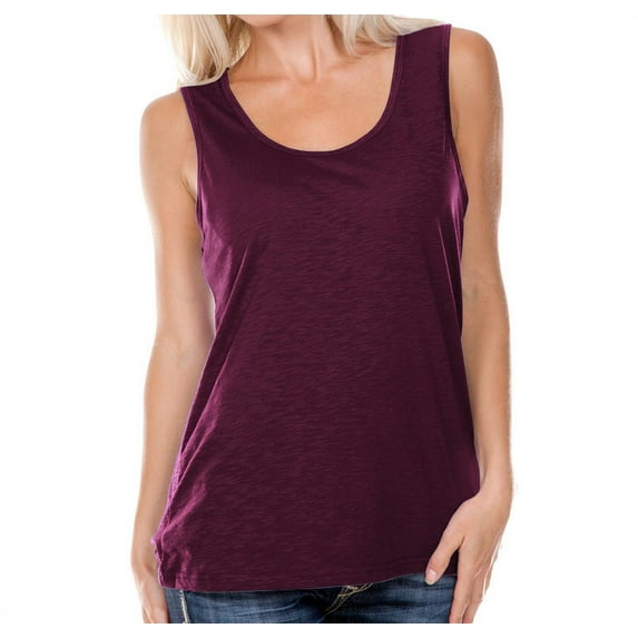 Kavio! Women Slub Jersey Scoop Neck Tank Pinot M