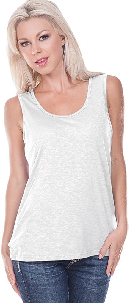 Kavio Women Slub Jersey Scoop Neck Tank - Walmart.com