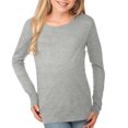thumbnail image 1 of Kavio! Youth Crew Neck Long Sleeve Top Heather Gray L, 1 of 2