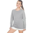 thumbnail image 1 of Kavio! Youth Crew Neck Long Sleeve Top Heather Gray XS, 1 of 2