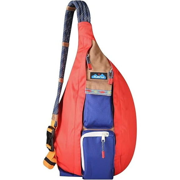 Kavu Original Rope Bag Sling Pack with Adjustable Rope Shoulder Strap "Boat Life"