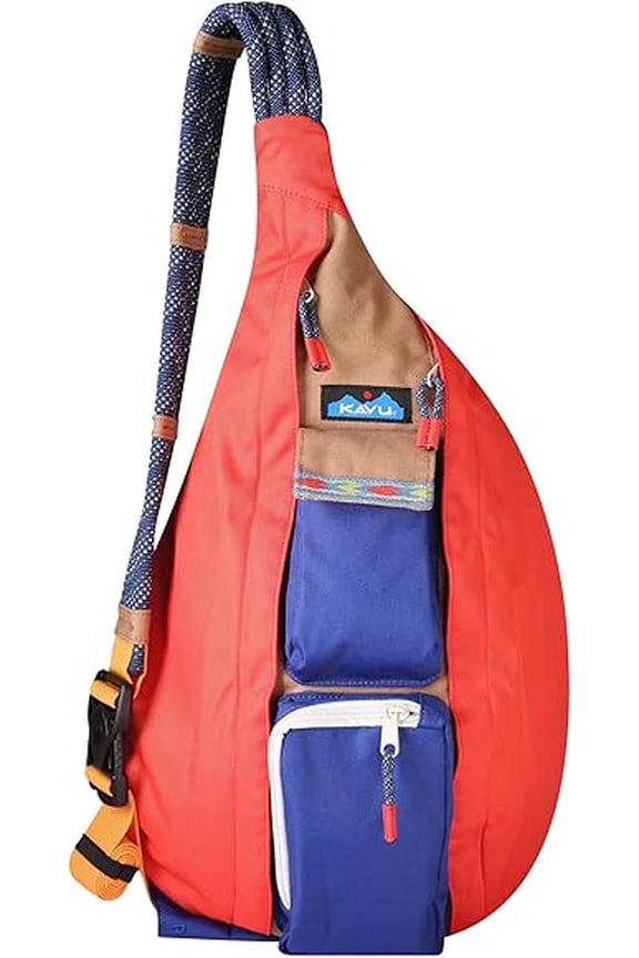 Original Rope Bag Sling Pack with Adjustable Rope Shoulder Strap "Boat Life"