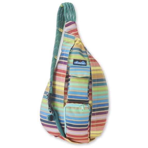 Kavu Women's Adjustable Rope Shoulder Strap Carbon Tribal Polyester Sling Backpack