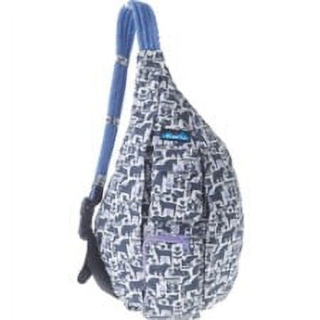 Kavu Women's Lightweight Cotton Canvas Buckle Clips Rope Bag, Charcoal Fable