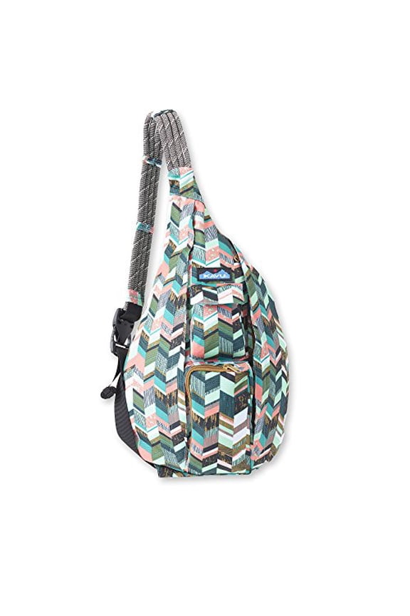 women's rope sling bag - coastal blocks