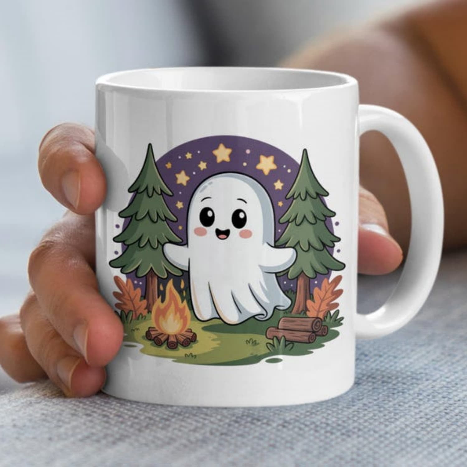 4GIFTSAKE Ghostface Halloween Mug 11oz - 'No You Hung Up' Design | Spooky Scream Horror Coffee