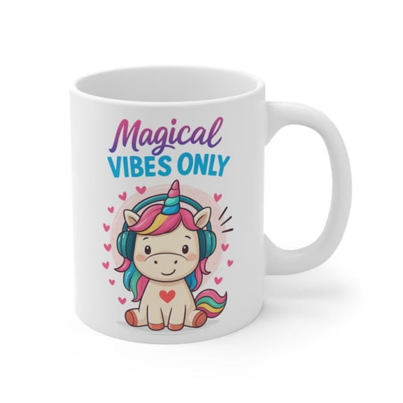 Kawa Unicorn Mug Magil Vibes Pastel Coffee Cup.