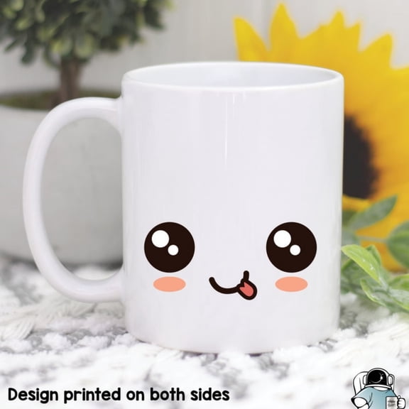 Kawa ile Face Coffee Mug, ile Gif, ile Mug, Cute Happy and Friend Gift.