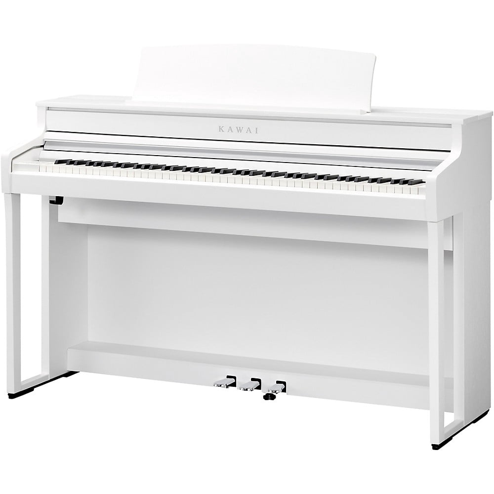 Kawai CA501 88-Key Compact Digital Piano with Bench, Satin White
