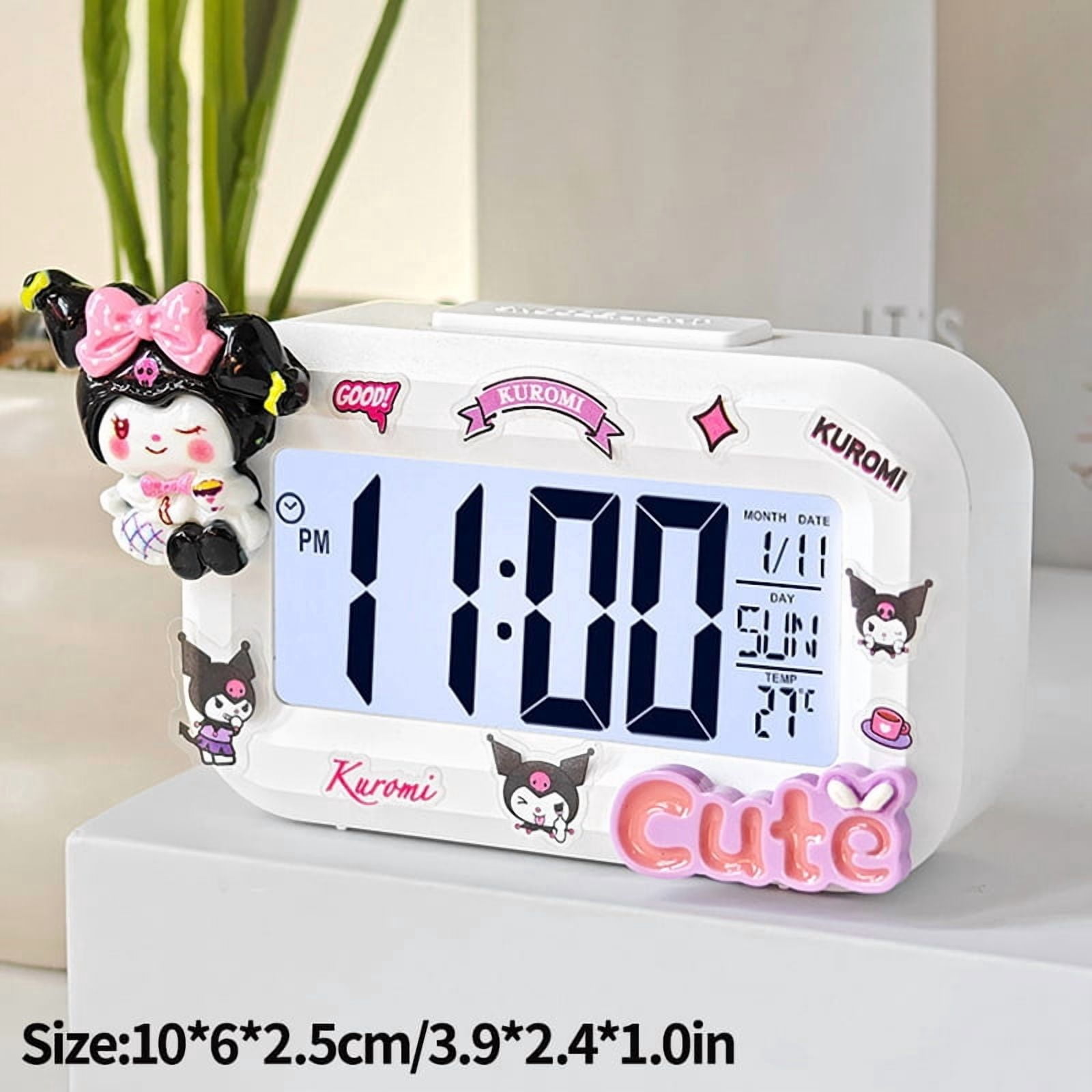 Kawaii Alarm Clock Cute Desk Clock School Digtal Alarm Clock Birthday Gifts LED Desktop Clock Accessiories