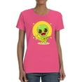thumbnail image 1 of Kawaii Alien W Guitar T-Shirt Shaped T-Shirt Women -Image by Shutterstock, Female Small, 1 of 4