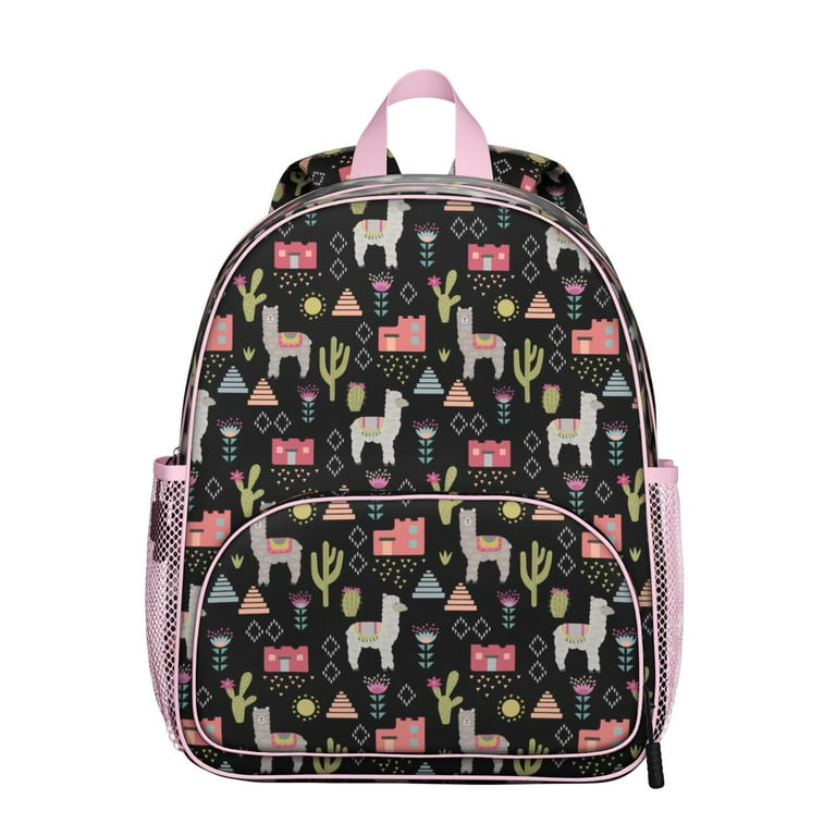Llama Alpaca Llama School Bag Kawaii Alpaca Student Backpack