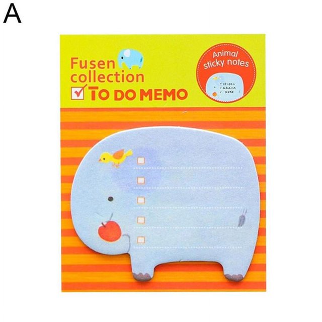 Kawaii Animal Sticky Note Time Record Sticky Memo Student Office Self