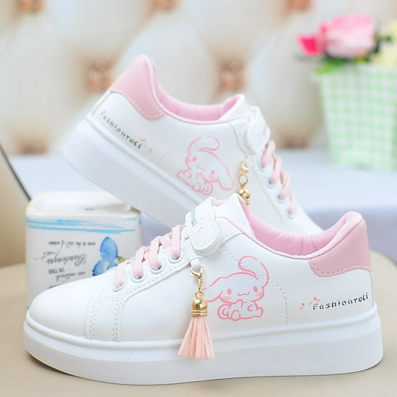Kawaii Anime Kuromi Cinnamoroll Sneakers for Girls - Kids Lightweight Breathable Casual Mesh Board Shoes Gift